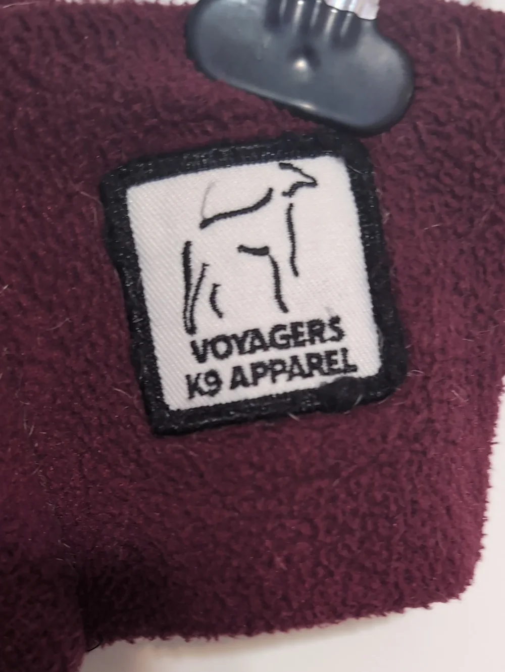 Voyagers K-9 Apparel Burgundy Fleece Dog Coat
